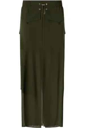 Pinko Gerader Midirock mit Cargotaschen