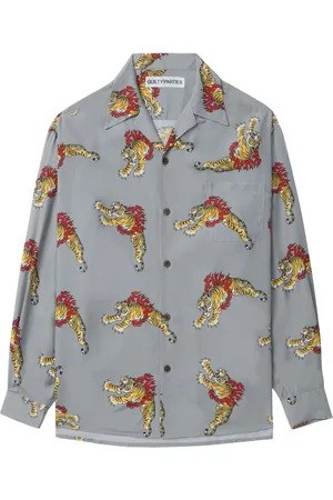 Wacko Maria X Tim Lehi Hemd mit Tiger-Print