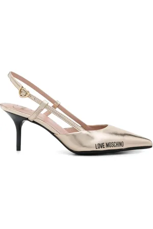 Moschino Pumps mit Logo-Print 65mm