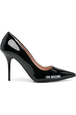 Moschino Pumps mit Logo-Print 95mm