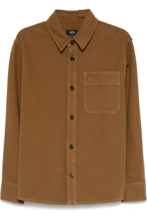 A.P.C. Hemd mit Logo-Stickerei