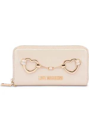 Moschino Portemonnaie mit Logo-Schild