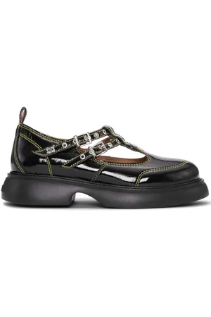 Ganni Loafer mit Logo-Schild