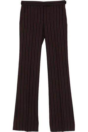Alexander McQueen Tief sitzende Hose mit Nadelstreifen
