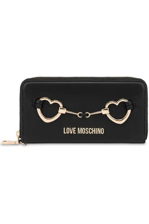 Moschino Portemonnaie mit Logo-Schild