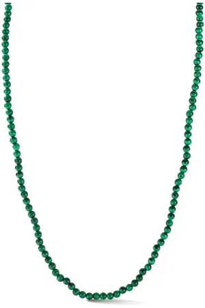Mateo 14kt Gelbgoldhalskette mit Malachit