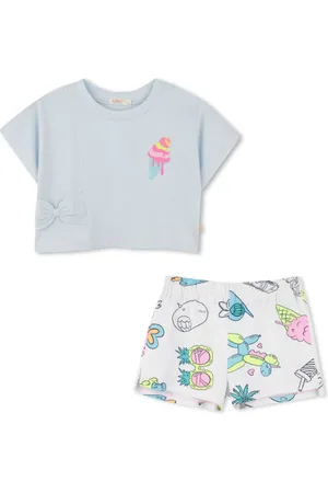 Billieblush Short-Set mit grafischem Print