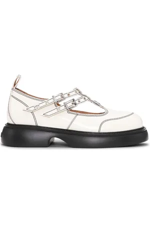 Ganni Loafer mit Logo-Schild