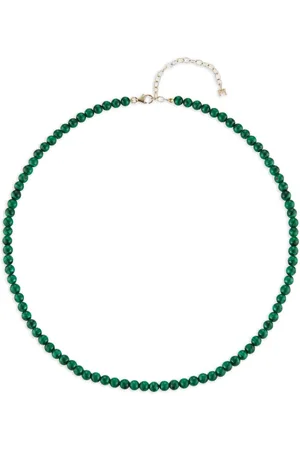 Mateo 14kt Gelbgoldhalskette mit Malachit