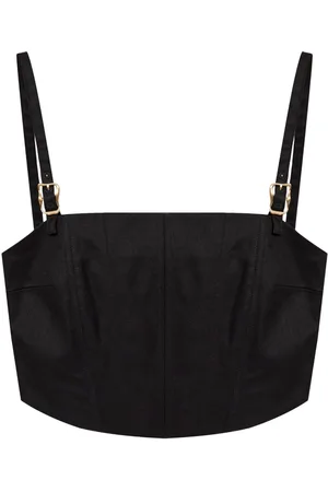 Cult Gaia Cropped-Top mit eckigem Ausschnitt