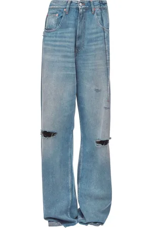 Maison Margiela Bootcut-Jeans mit Falten