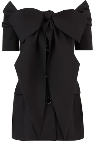 Nina Ricci Schulterfreie Gabardine-Jacke aus Wolle
