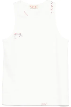Marni Trägershirt mit Logo-Stickerei