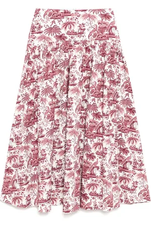 Staud Midirock mit Blumen