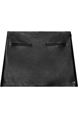 Courrèges Kurzer Heritage Lederrock