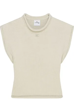 Courrèges Gestricktes Cropped-Top