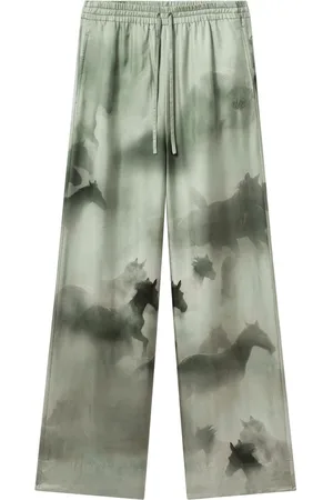Stella McCartney Palazzohose mit Pferde-Print