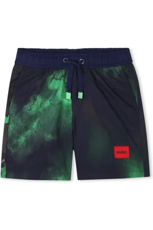 HUGO BOSS Shorts mit Batikmuster
