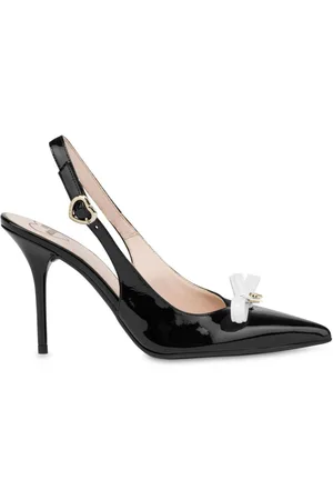 Moschino Lackleder-Pumps mit Schleifendetail