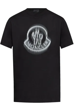 Moncler T-Shirt mit verschwommenem Logo