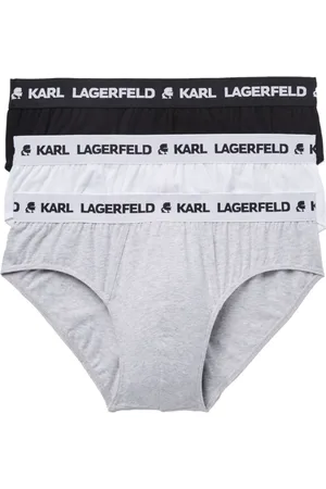 Karl Lagerfeld Set aus drei Slips mit Logo-Bund
