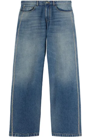 Palm Angels Lockere Jeans mit abgerundetem Logo