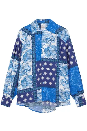 Donde Esteban Hemd mit Patchwork-Print