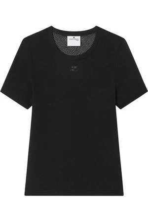 Courrèges T-Shirt aus Mesh