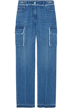 VERSACE Ausgefranste Cargo-Jeans