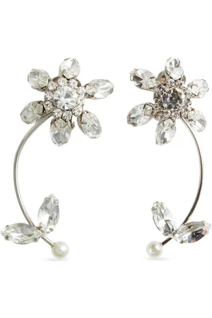 Dsquared2 Ohrringe mit Kristallblumen