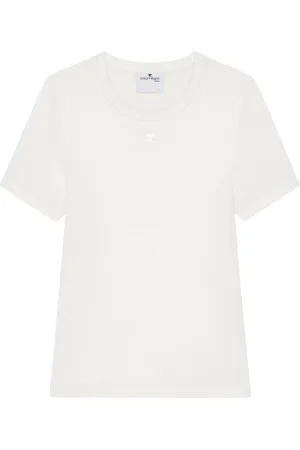 Courrèges T-Shirt aus Mesh