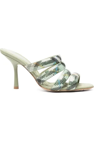Burberry Mesh-Sandalen mit Karo 100mm