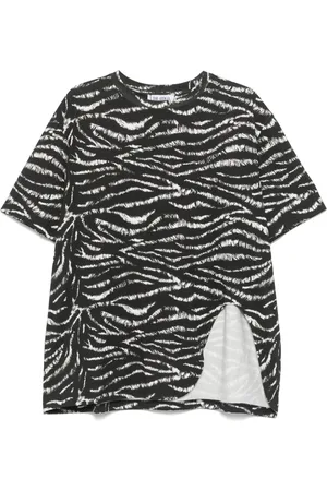 The Attico T-Shirt mit Zebra-Print