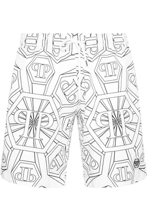 Philipp Plein Badeshorts mit Monogramm