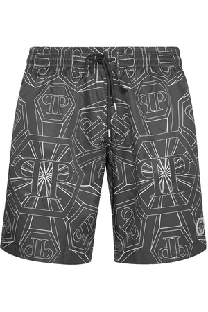 Philipp Plein Badeshorts mit Monogramm