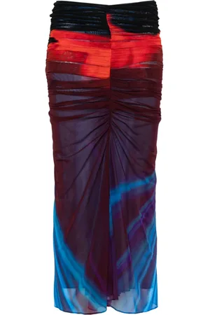 MUGLER Midirock mit Raffungen