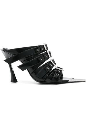 MUGLER Fang Mules mit Schnalle 90mm