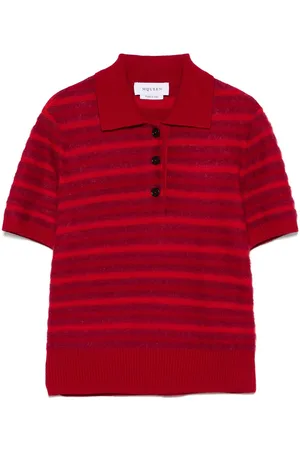 Alexander McQueen Gestreiftes Poloshirt