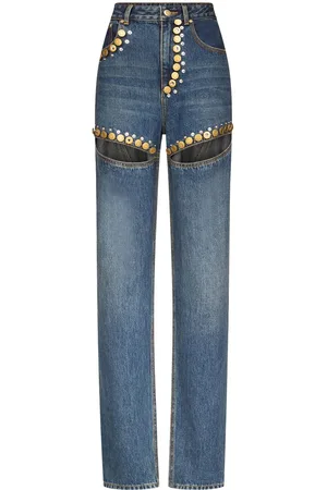 AREA Jeans mit Kristallen
