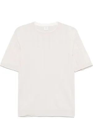 ELEVENTY T-Shirt aus geripptem Strick