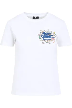 Etro T-Shirt mit Pegaso-Stickerei