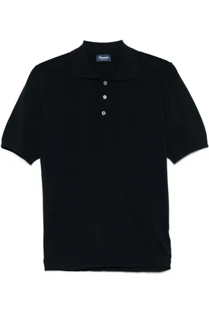 DRUMOHR Poloshirt aus Pointelle-Strick