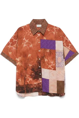 PIERRE-LOUIS MASCIA Hemd im Patchwork-Look