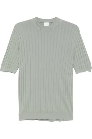 ELEVENTY T-Shirt aus geripptem Strick