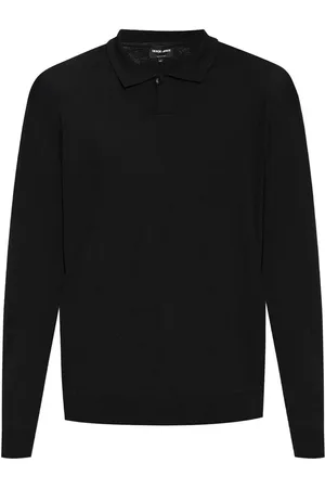 Giorgio Armani Fein gestricktes Poloshirt