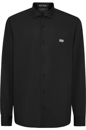 Philipp Plein Hemd mit Totenkopfapplikation