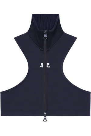 Courrèges Cropped-Top aus Scuba-Jersey
