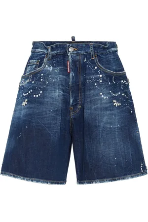 Dsquared2 Strassverzierte Jeans-Shorts