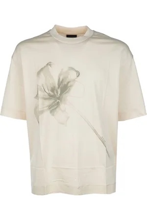 Emporio Armani T-Shirt mit Lilien-Print