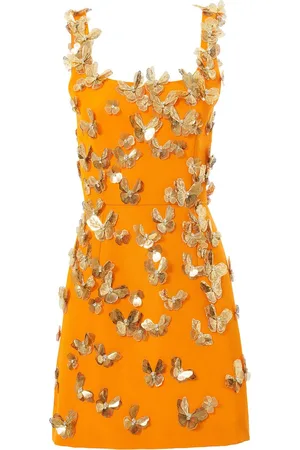Carolina Herrera Minikleid mit Schmetterlingen